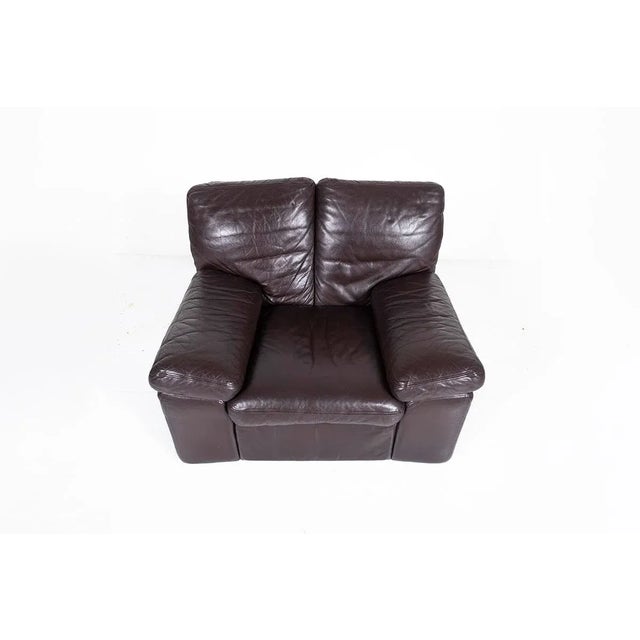Italian Leather Bonheur Lounge Chair by Titiana Ammannati & Giampiero Vitelli for Brunati, 1970s For Sale - Image 3 of 8