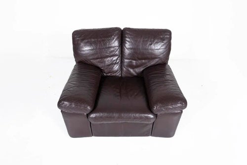Italian Leather Bonheur Lounge Chair by Titiana Ammannati