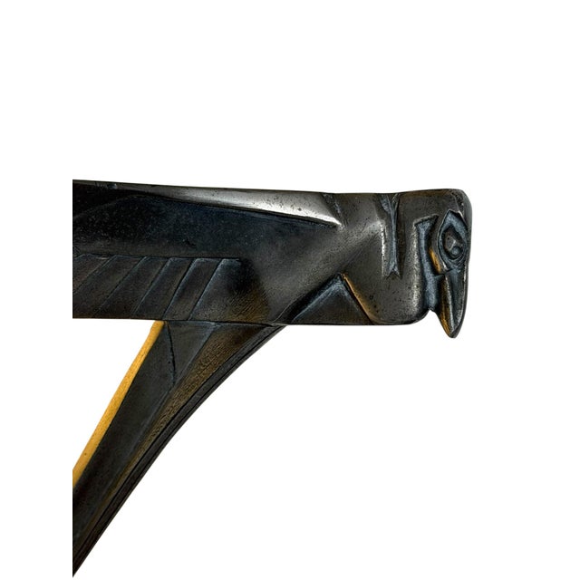Magnificent and rare Art Deco sculptural wall light or sconce. Design by Max Le Verrier. Striking French design from the...