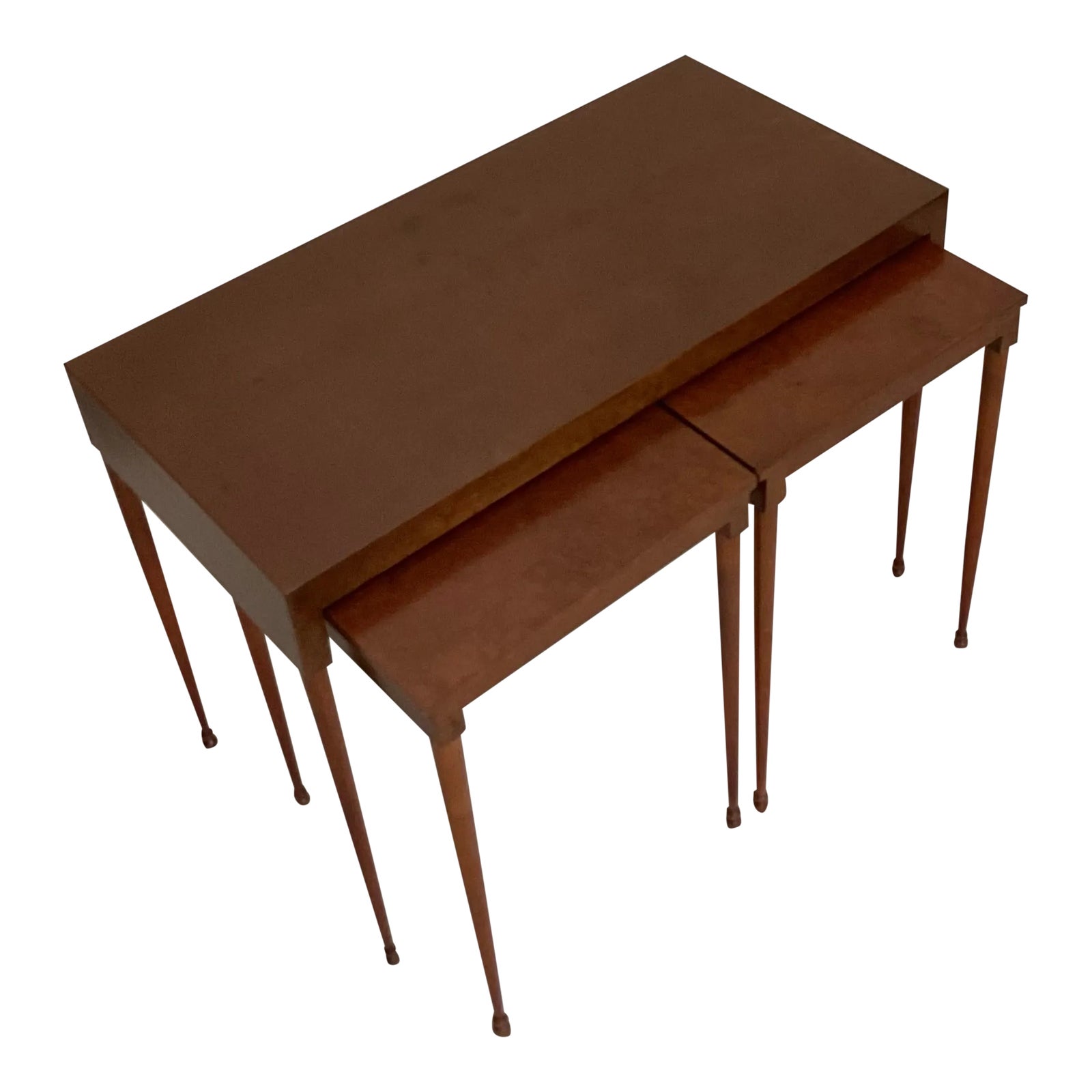 1950s Burl Nest of Tables Mid-Century Modern Nesting Table Set of 3 ...