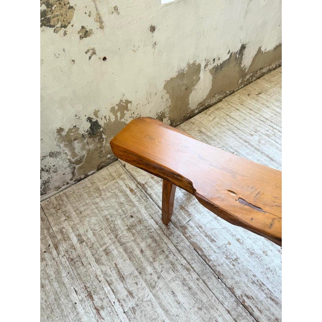 Aranjou Brutalist Elm Bench, 1960s For Sale - Image 15 of 18