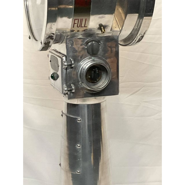 Polished aluminum ships engine order telegraph by Nunotani Keiki Seisakusno Lto, Amgasaki Japan. Twin face design....