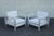 Quality Pair of Aluminum Frame Outdoor Patio Lounge Chairs with Custom Sunbrella Upholstered Seat Cushions