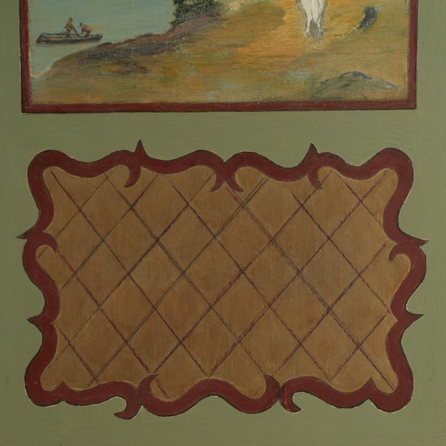 Pair of Italian Painted Panels With Sailboats For Sale - Image 10 of 18