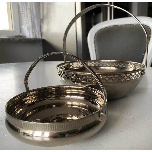 Metal Bowls in Chrome from MFI, 1960s, Set of 2 For Sale - Image 13 of 13