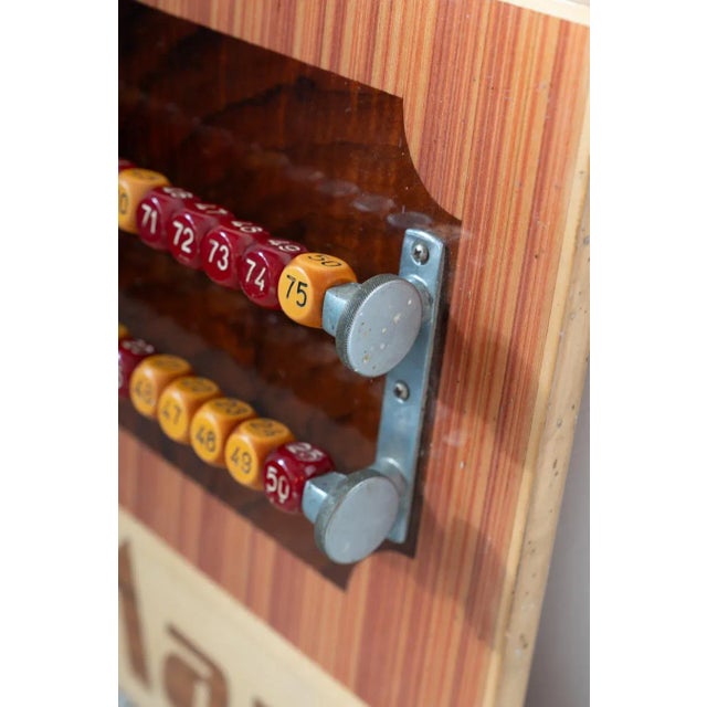 1980s Italian Billiard Scoreboard by Biliardi Mari This 1980s handcrafted Italian billiard scoreboard by the renowned...