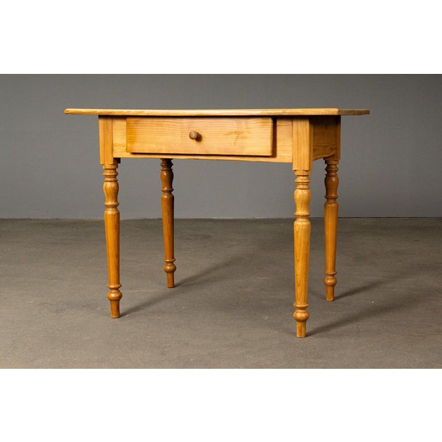 Biedermeier Style Table in Pine For Sale - Image 4 of 16