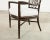Set of Four Barbara Barry Rattan Script Dining Chairs For Sale - Image 11 of 18