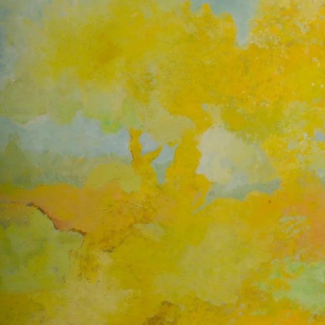 1978 "Two Trees" Abstract Landscape Acrylic Painting by Hans Kline, Framed For Sale In Philadelphia - Image 6 of 11