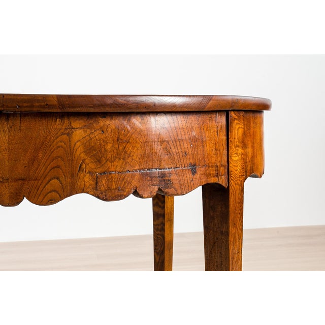 Antique Biedermeier Elm Dining Table, 1800s For Sale - Image 13 of 18