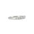 Modern 14k White Gold Seven Across Half Eternity 0.45ct Lab Grown Diamond Wedding Band, Size 5.25 For Sale - Image 3 of 8