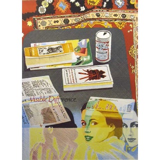 Howard Kanovitz "Visible Difference" Contemporary Hand Signed Edition of 175 Art Print C.1980 For Sale