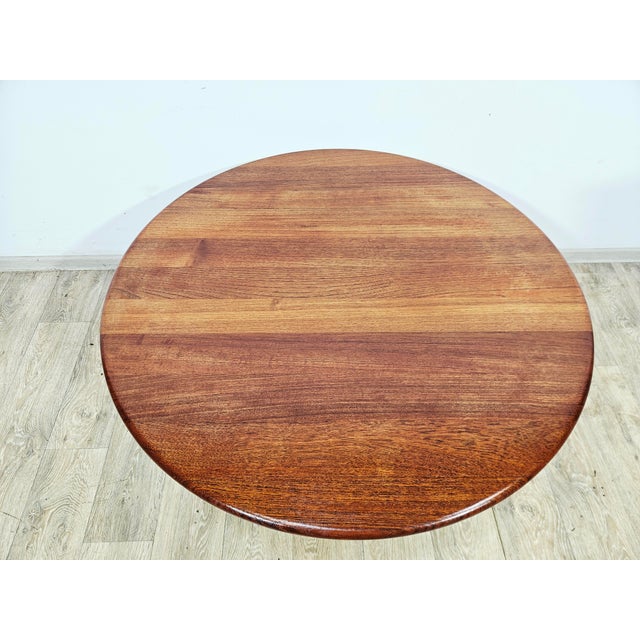 Round Teak Model 59 Coffee Table by Niels Bach, Denmark, 1960s For Sale - Image 4 of 16