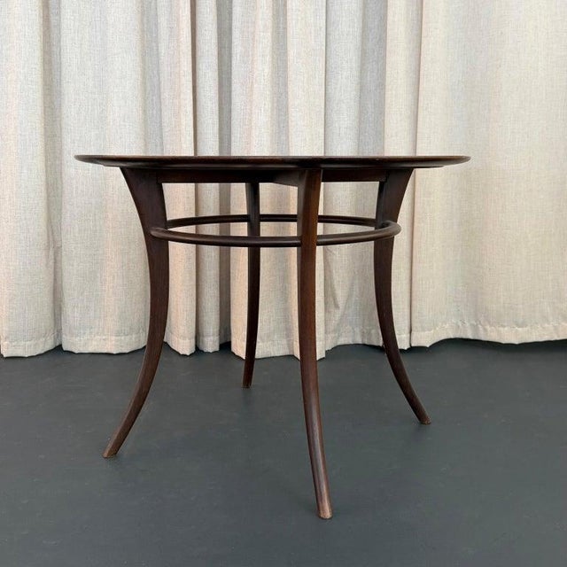 1950s 1950s Round Saber Leg Klismos Side Table by t.h. Robsjohn-Gibbings for Widdicomb For Sale - Image 5 of 7