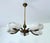 1930s Large Art Deco Alabaster and Bronze Chandelier, 1930s For Sale - Image 5 of 18