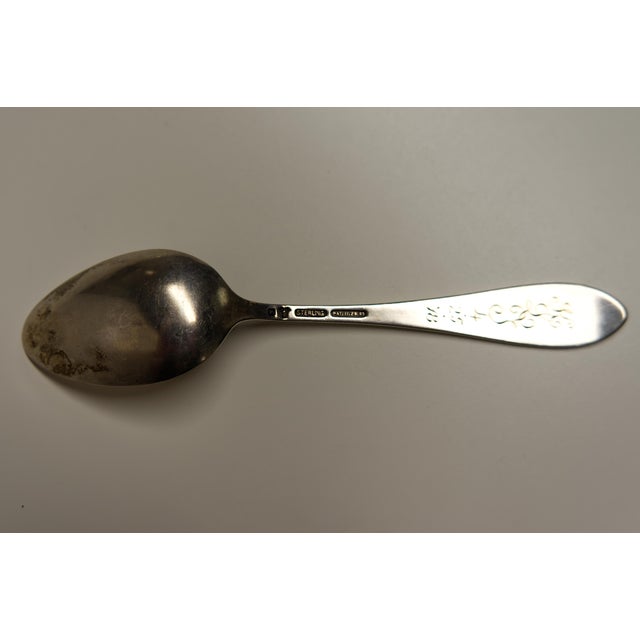 Traditional RLB Lunt Silversmiths Sterling Silver Set of 5 Knives & 5 Forks For Sale - Image 3 of 10