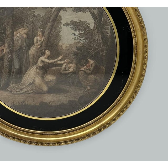 Traditional Antique Regency Francesco Bartolozzi Hand Colored Stipple Engraving Irish Interest For Sale - Image 3 of 7