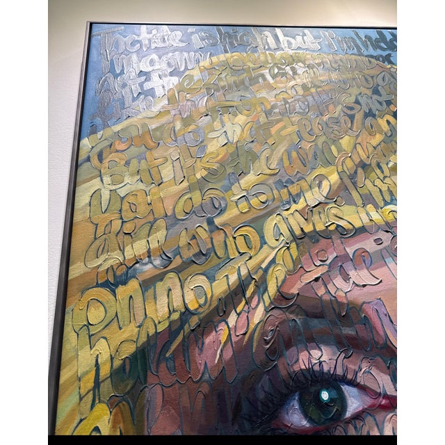 Christina Major Christina Major Oil on Canvas “Debbie Harry” by Christina Major 40 x 77 2025 For Sale - Image 4 of 6