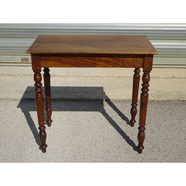 Louis Philippe Style Walnut Writing Desk, 1800s For Sale - Image 18 of 18