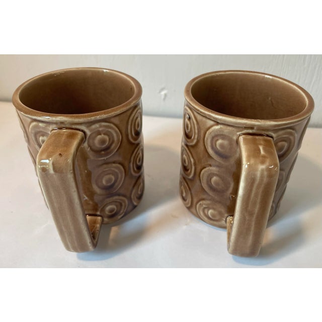 Mid Century Ceramic Coffee Mugs - a Pair For Sale In Dallas - Image 6 of 9