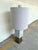 Modern Touchstone Lamp White Marble & Brass For Sale - Image 3 of 5