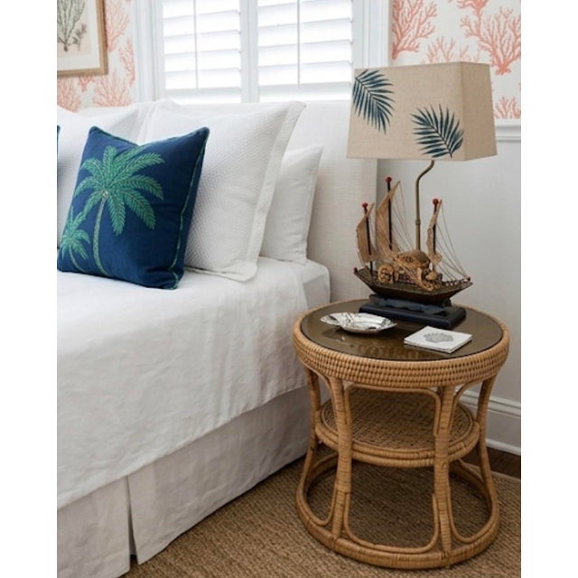 Wood Vintage Mid-Century Handcrafted Chinese Junk Boat Table Lamp For Sale - Image 7 of 12