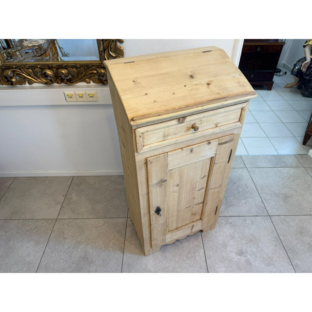 Biedermeier Writing Table in Natural Wood For Sale - Image 5 of 9