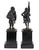 Figurative Theodore Blad Patinated Bronzes, Pair For Sale - Image 3 of 5