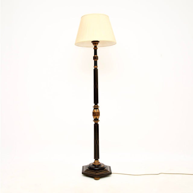 Chinese Lacquered Floor Lamp, 1920s For Sale - Image 11 of 11