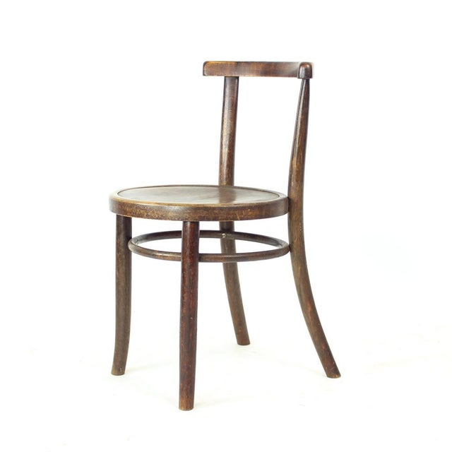 Round Bentwood Children's Chair from Tatra, 1950s For Sale - Image 14 of 14