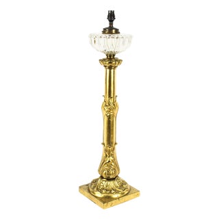 19th Century William IV Gilt Bronze Table Lamp For Sale