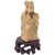 Pair Chinese Scholar and Deity Figures on Carved Hardwood Stands 3.25" For Sale In San Francisco - Image 6 of 10