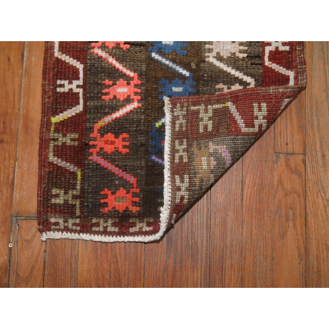 Mid-Century Modern Vintage Konya, 1'7'' X 2'7'' For Sale - Image 3 of 4