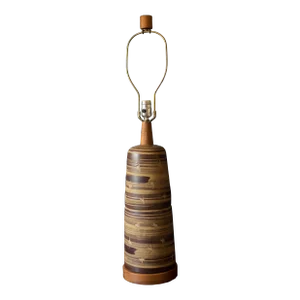 Mid Century Martz Stoneware Ceramic Pottery Lamp for Marshall Studios