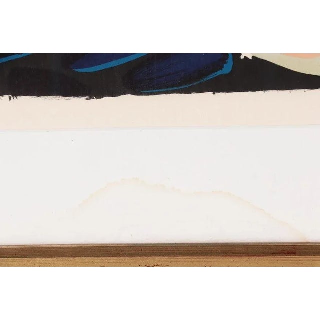 Orange Original Vintage 20th Century Karel Appel Framed Abstract Pencil Signed & Numbered Color Lithograph "Smiling Cat," For Sale - Image 8 of 11