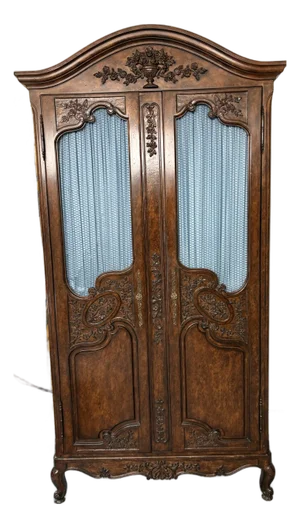 1970s French Provincial Louis XV Lewis Mittman Armoire