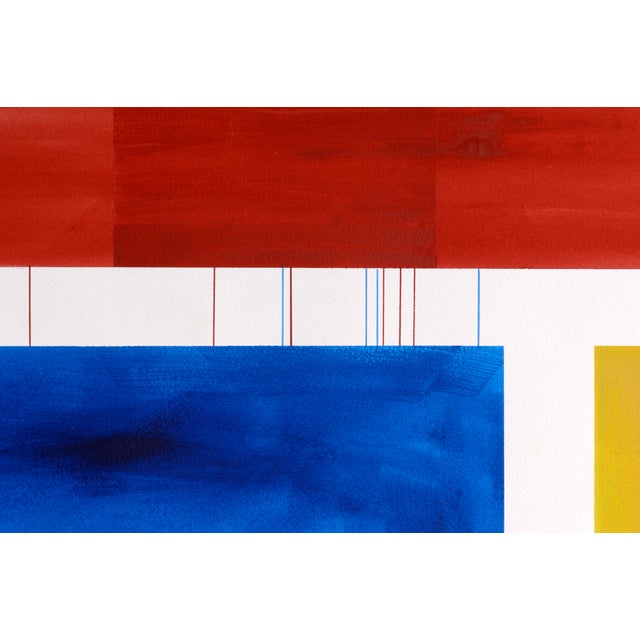 Primary Tricolor Large-Scale Geometric Abstract in Red, Yellow, & Blue by Marianne K. Brown For Sale In Monterey, CA - Image 6 of 6