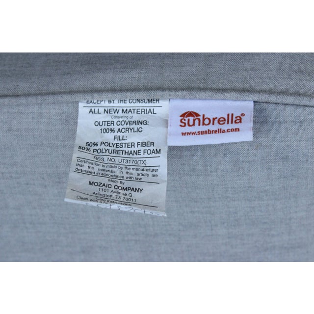 Mozaic Company Modern Pair of Aluminum Outdoor Lounge Chairs For Sale - Image 9 of 12