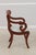 1980s Henkel Harris Vintage Cherry Scroll Arm Open Armchair For Sale - Image 5 of 15