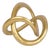 Modern Gold Geometric Knot Tabletop Sculpture Decor For Sale
