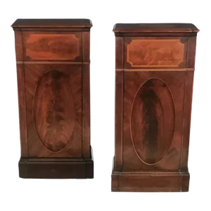 Century 1800 English George III Period Cabinets - a Pair