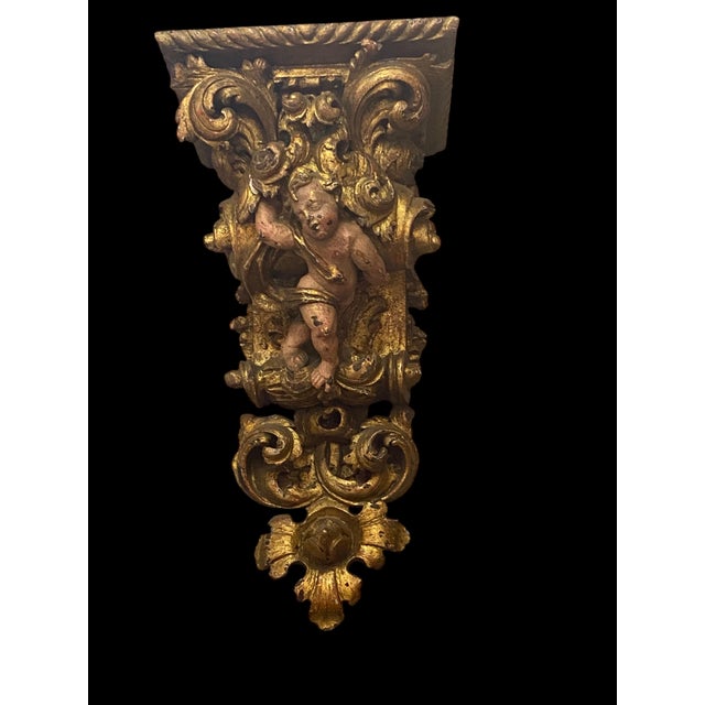 Antique Corbels in Walnut, Set of 2 For Sale - Image 6 of 16