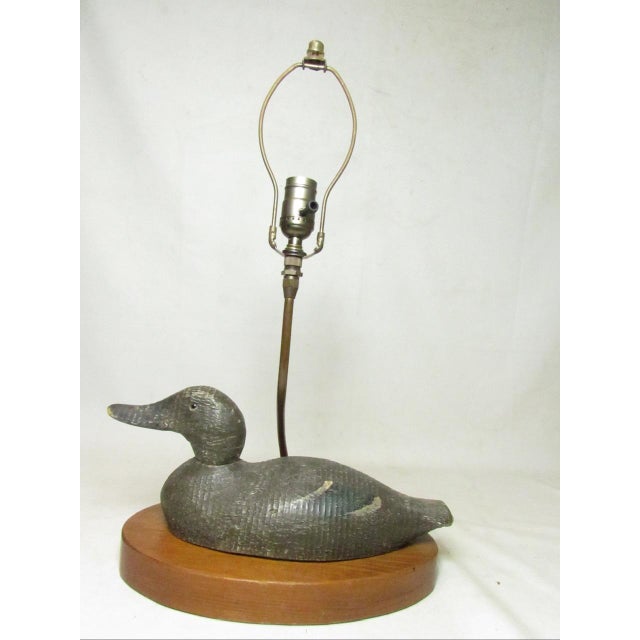 Antique Duck Decoy Lamp For Sale - Image 13 of 14