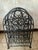 Black Vintage Wrought Iron Scrollwork Wine Rack For Sale - Image 8 of 12