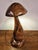 Hand-Carved Wooden Mushroom Table Lamp with Integrated Led For Sale - Image 10 of 18