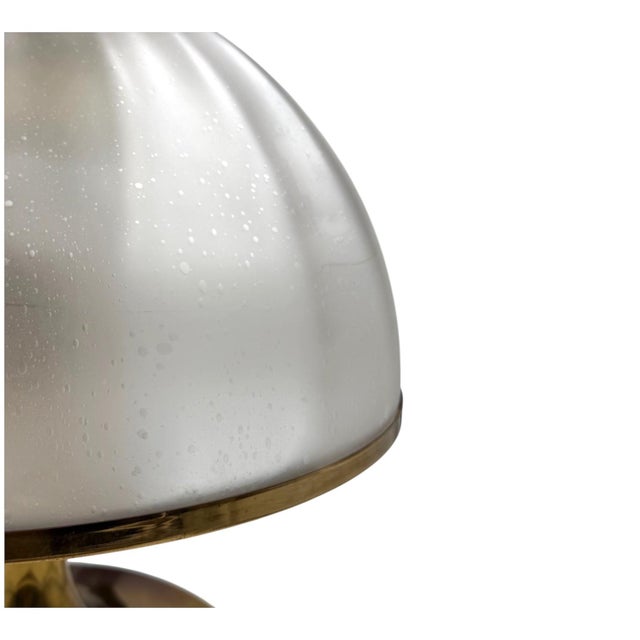 1970s Mushroom Murano Blown Glass Table Lamp from F. Fabbian, Italy, 1970s For Sale - Image 5 of 9
