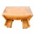 Vintage 1930s Queen Anne Style Burl Wood Writing Desk With Beveled Glass Top For Sale - Image 10 of 17