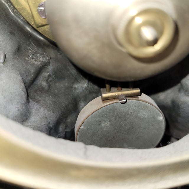 Clock with Sculpture in Marble and Bronze For Sale - Image 11 of 13