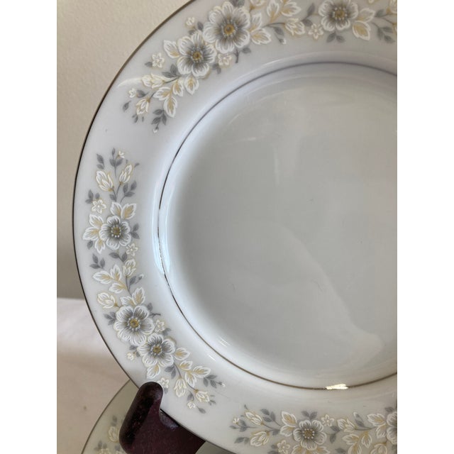 Vintage Carlton Andover Floral Bread Plates Made in Japan, Set of 7 For Sale In Oklahoma City - Image 6 of 10