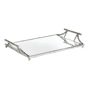 Daphne Mirrored Tray With Handles